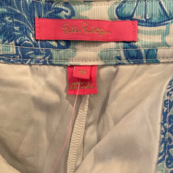 NWT—LILLY PULITZER Colette Skort,Sz 10,Blue Multi Toile Me About It Print—CUTE!! - Picture 3 of 4